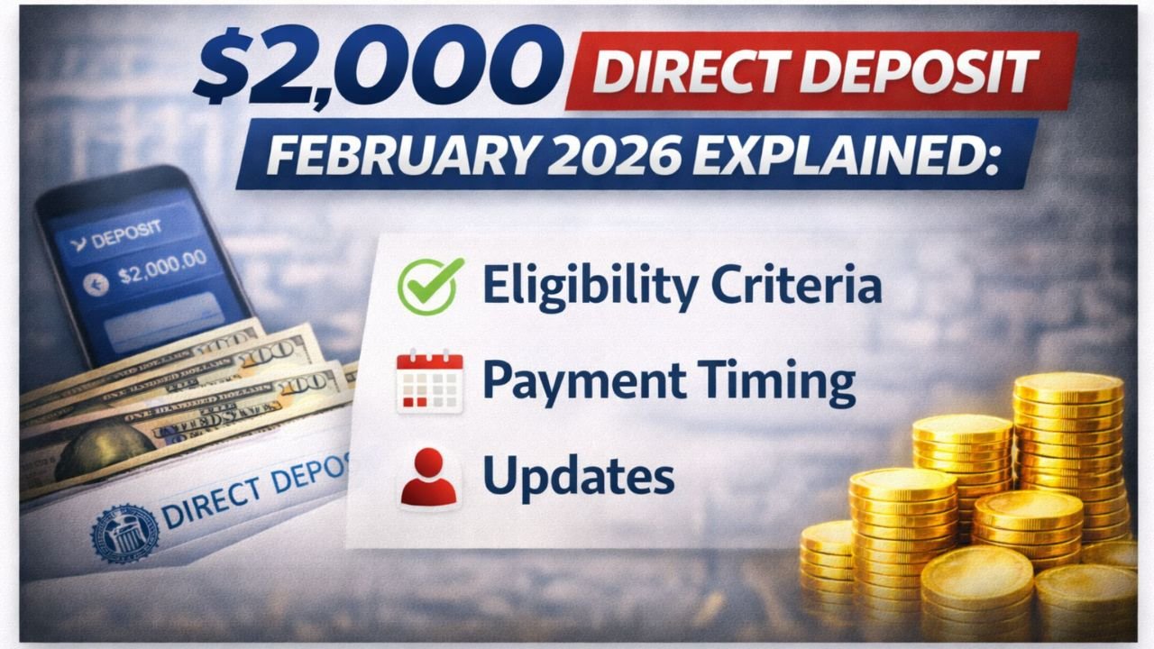 $2,000 Direct Deposit February 2026 Explained: Eligibility Criteria, Payment Timing, and Updates