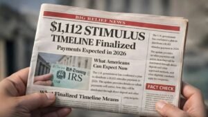 Big Relief News: $1,112 Stimulus Timeline Finalized for 2026