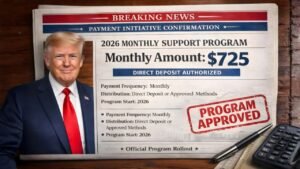 Breaking News: $725 Monthly Payment Initiative Launches in 2026