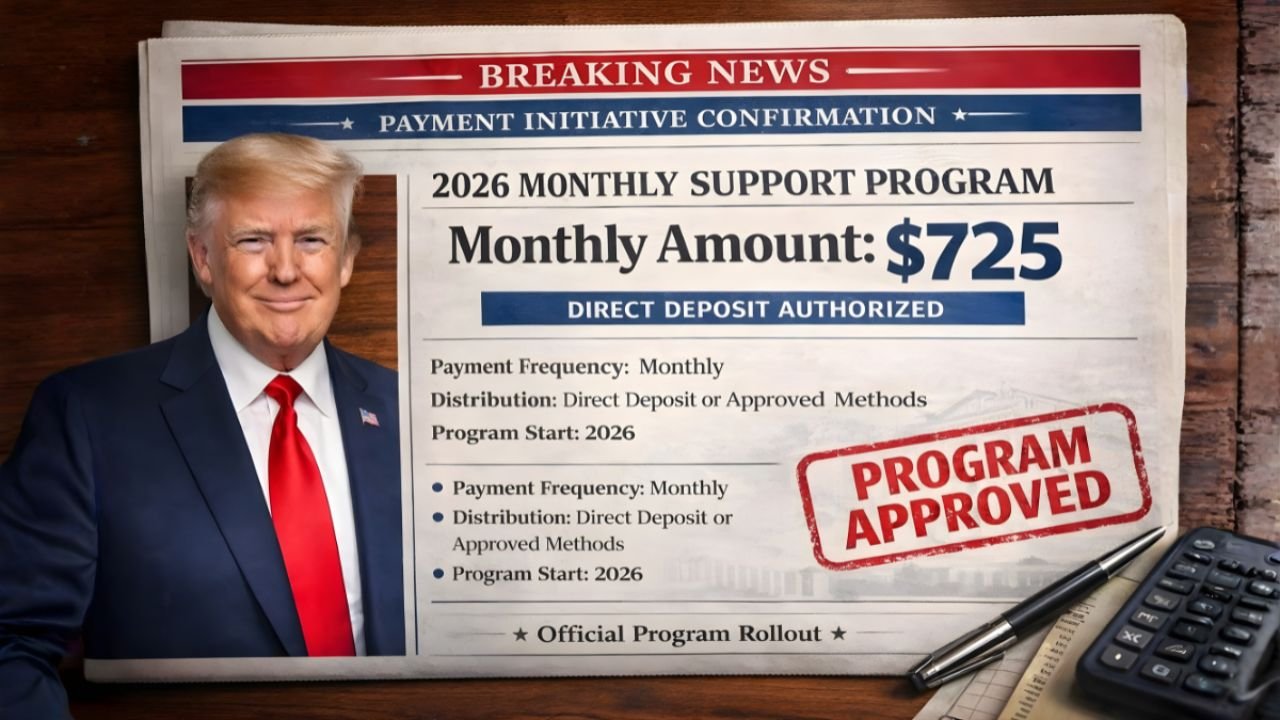 Breaking News: $725 Monthly Payment Initiative Launches in 2026