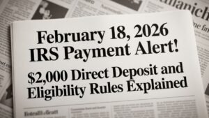 February 18, 2026 IRS Payment Alert: $2,000 Direct Deposit and Eligibility Rules Explained