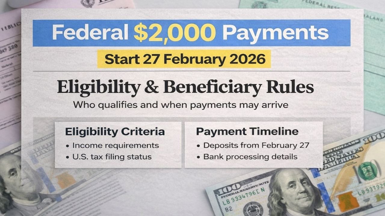 Federal $2,000 Payments Start 27 February 2026? What We Know About Eligibility and Beneficiary Rules