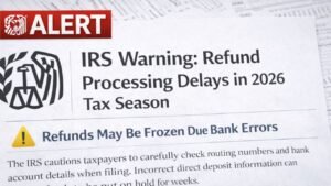 IRS Refund Processing Delays in 2026: Why Some Refunds May Be Frozen